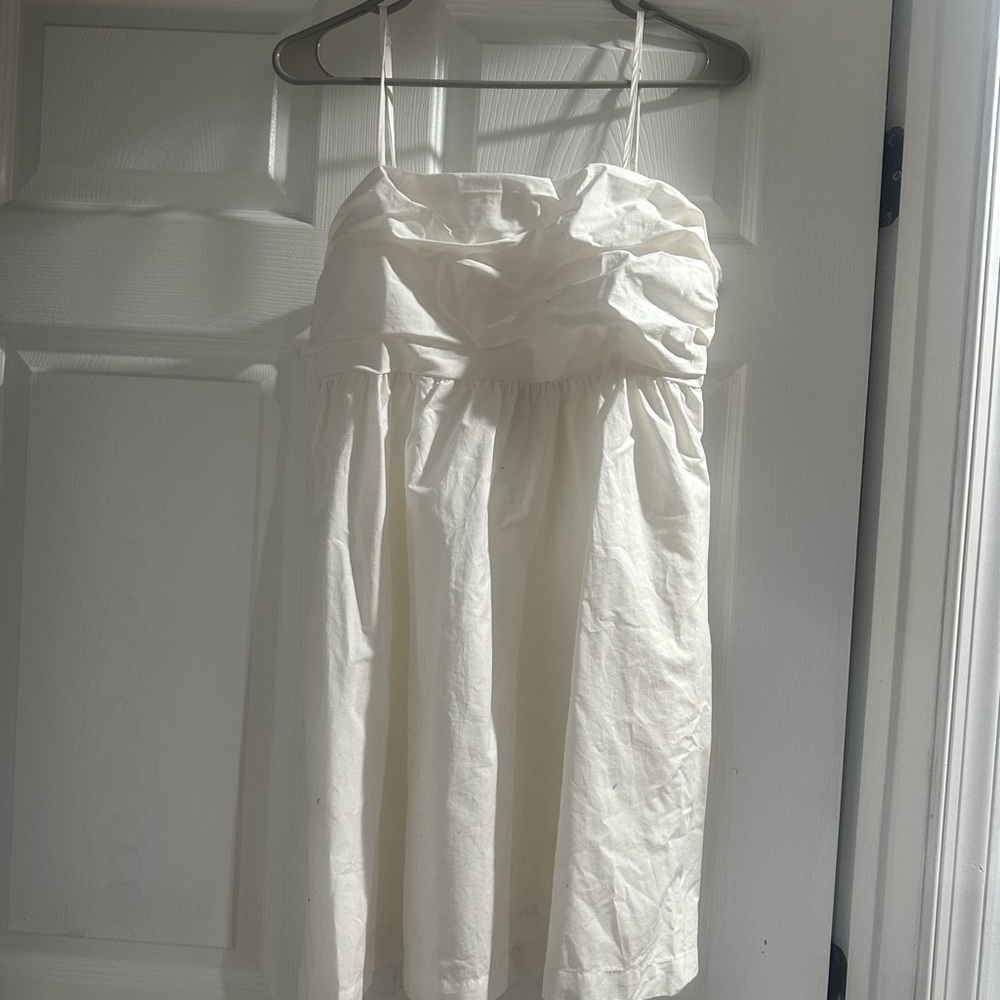 White Strapless Dress